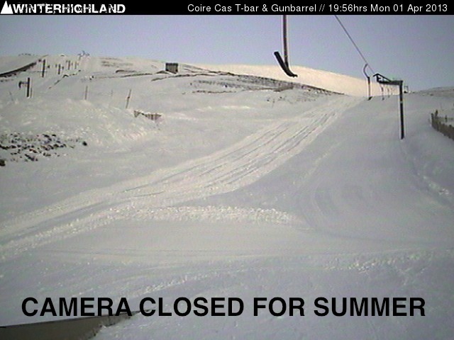 View up the Coire Cas Gunbarrel Web Cam Currently Unavailable