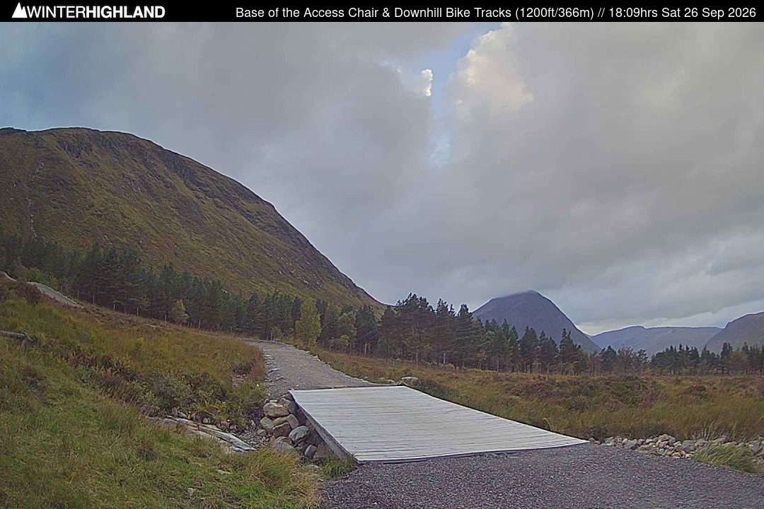 View from White Corries Cafe at 1200ft - Bottom of the Access Chair. Web Cam Currently Unavailable