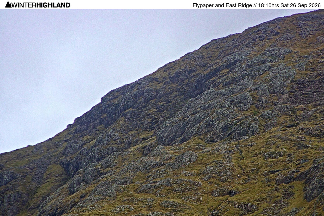 Flypaper & the East Ridge of Meall a' Bhuiridh Web Cam Currently Unavailable
